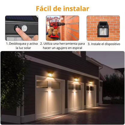 Foco solar con sensor inteligente