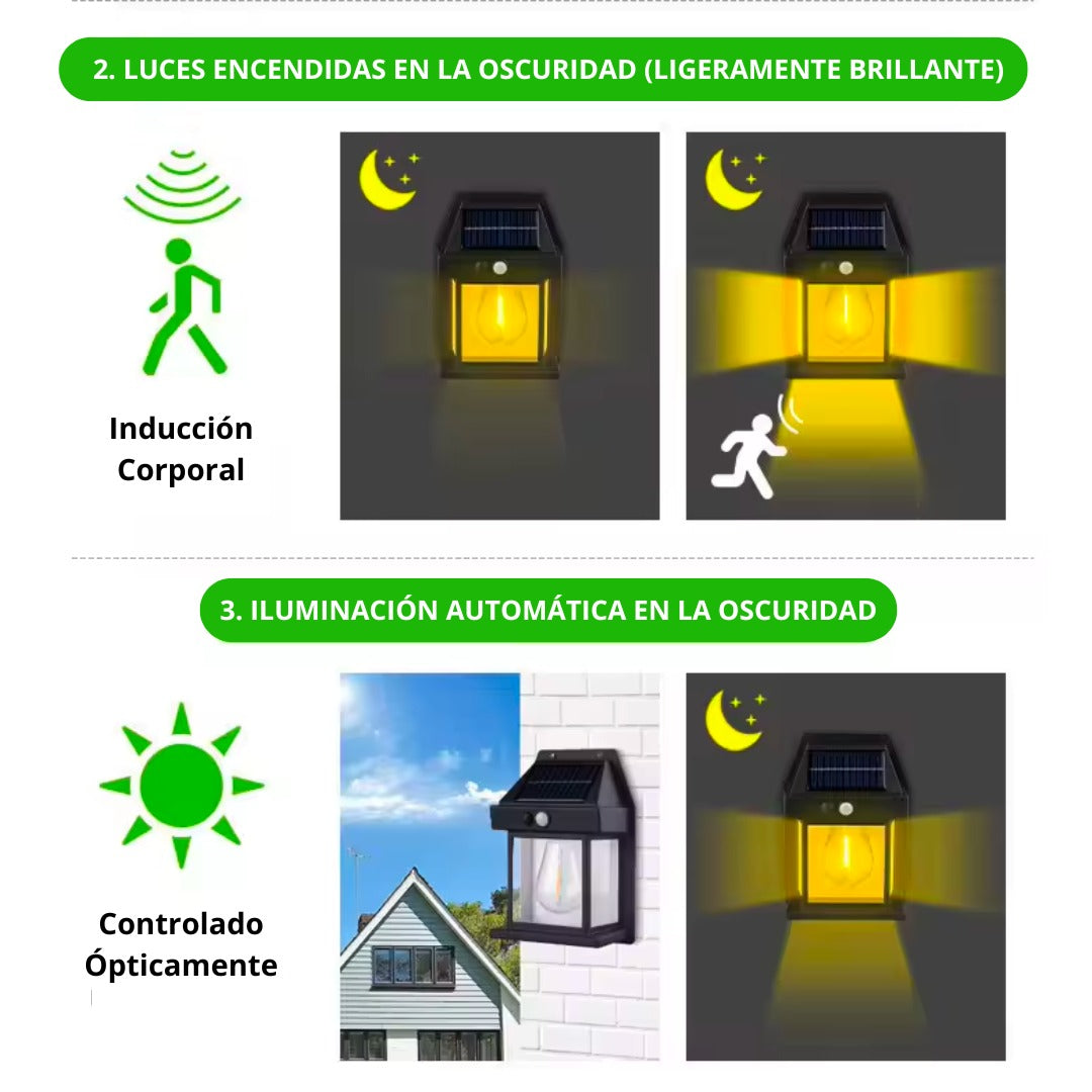 Foco solar con sensor inteligente
