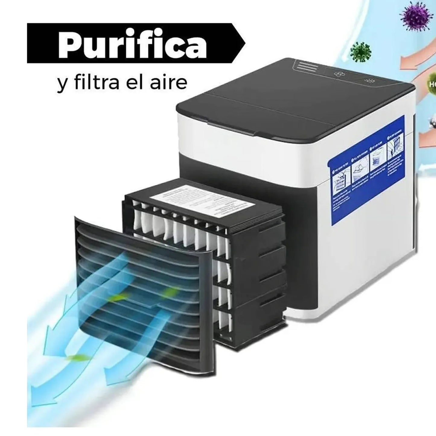AIRE ACONDICIONADO PORTATIL  PURIFICA EL AIRE