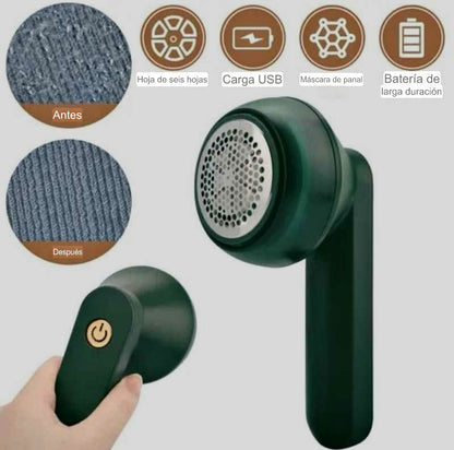 Removedor De Pelusa Eléctrico Recargable Para Ropa