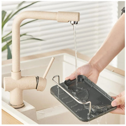 Dispensador de Ayudin Líquido & Escurridor Metálico