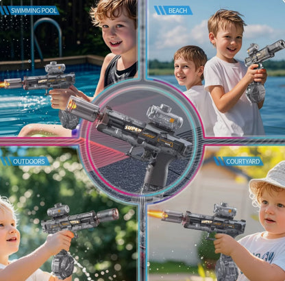 Pistola Lanza Agua Con Luz LED