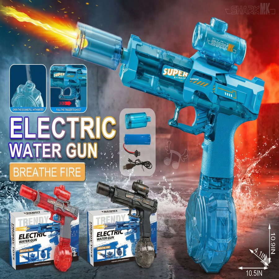 Pistola Lanza Agua Con Luz LED